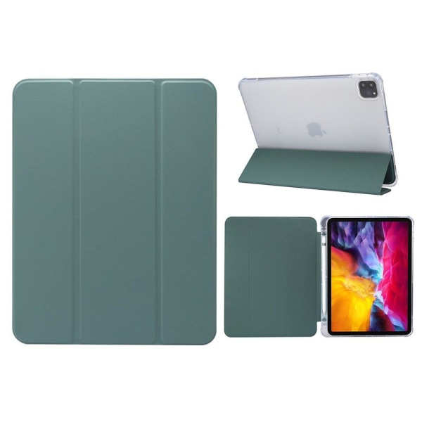 iPad Pro 11 inch (2020) / (2018) cool tri-fold leather case - Da Green