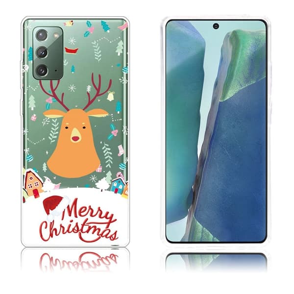 Juleveske til Samsung Galaxy Note 20 - Lysebrun Elg Brown