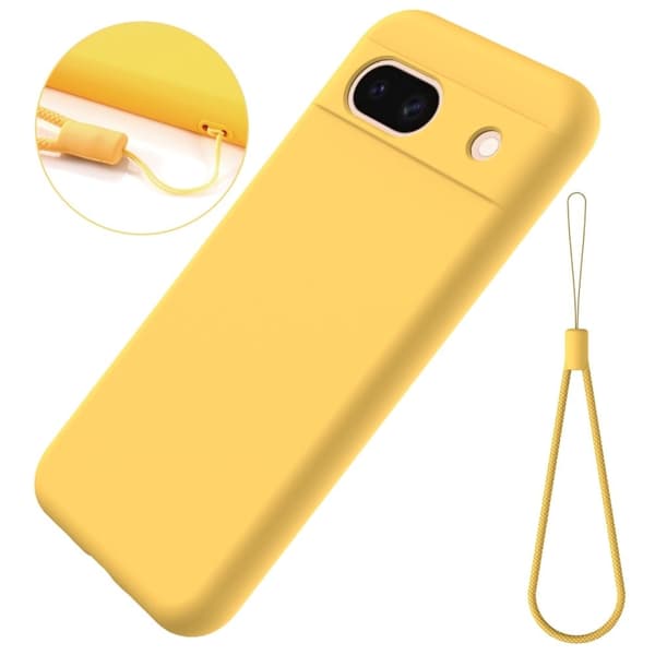 Matta nestesilikoninen kuori Google Pixel 8A - Keltainen Yellow