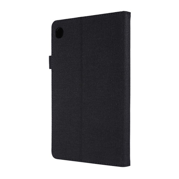 Lenovo Tab M8 flipfodral i tyg och läder - Svart Svart