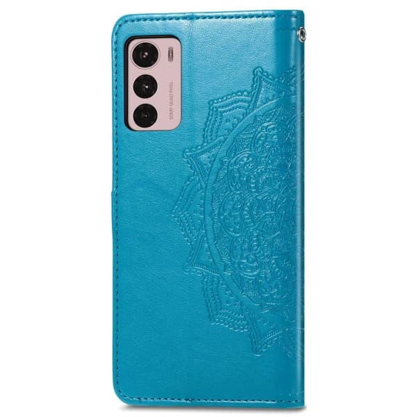 Mandala Motorola Moto G42 Flippetui - Blå Blue