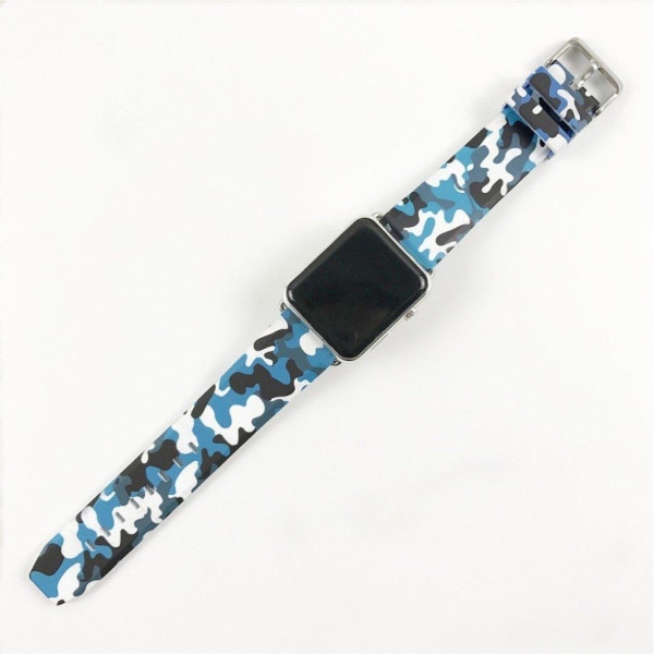 Apple Watch Series 5 40mm camouflage silikone Urrem - Hvid Multicolor