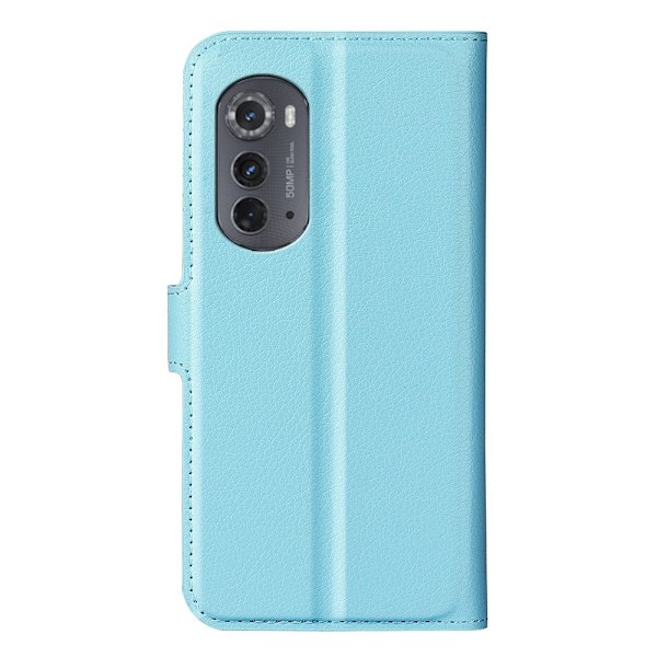 Klassisk Motorola Moto Edge 2022 Flip Etui - Blå Blue