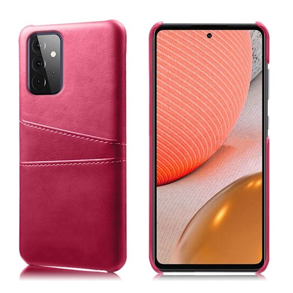 Samsung Galaxy A72 5G skal med korthållare - Rosa Rosa