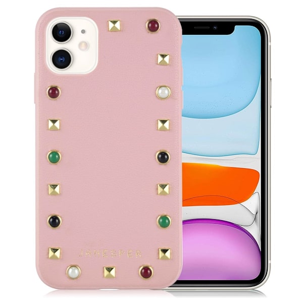 Janesper Class iPhone 11-skydd - Rosa Rosa