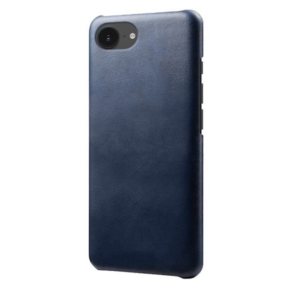 16e Case Calf Texture Vegansk Læder Hard PC Protective Phone Cover - Blå Blue