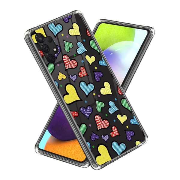 Deco Samsung Galaxy A13 4G Etui - Fargerik Hjeter Multicolor