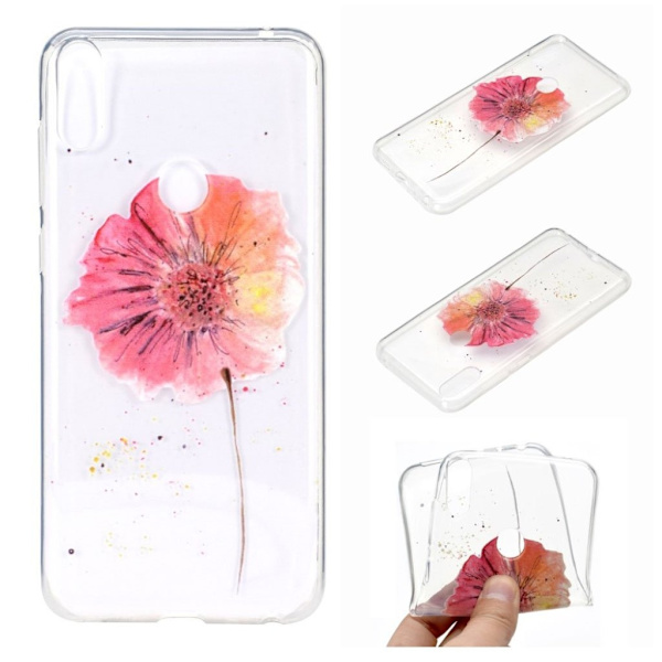 Deco ASUS ZenFone Max Pro (M2) deksel - Rød Blomst Red