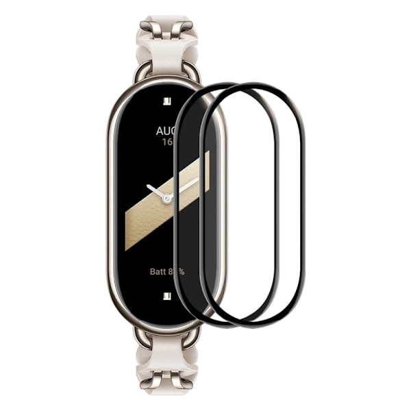 2Pcs HAT PRINCE Xiaomi Smart Band 8 curved screen protector Transparent