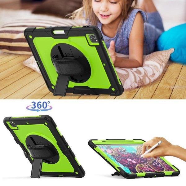 iPad Pro 12.9 inch (2020) / (2018) 360 swivel combo case - Black Green