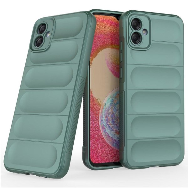 Mjukt greppformat Samsung Galaxy A04e skal - Grön Grön