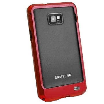 Samsung Galaxy S2 Støtfanger i aluminium (Hot Pink) Red