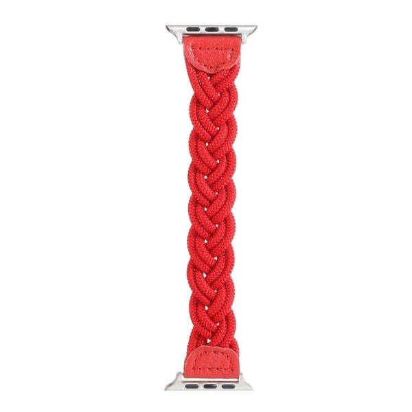 Apple Watch Series 6 / 5 44mm woven braid watch band - Red Röd