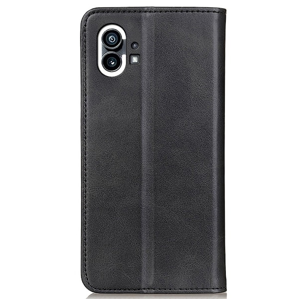 Äkta läder Nothing Phone (1) fodral - Svart Svart