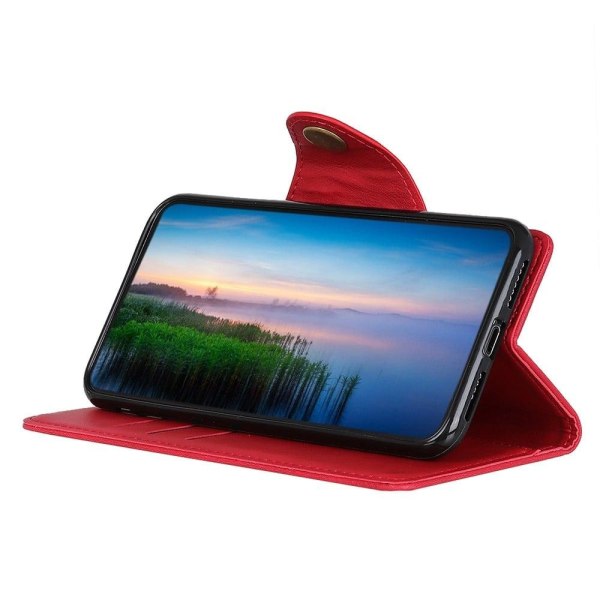 Alpha läder Samsung Galaxy A34 5G fodral - Röd Röd