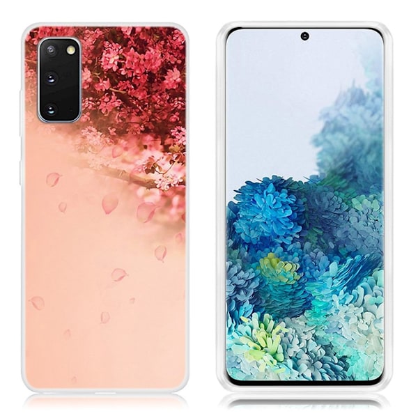Deco Samsung Galaxy S20 skal - Blomma Röd