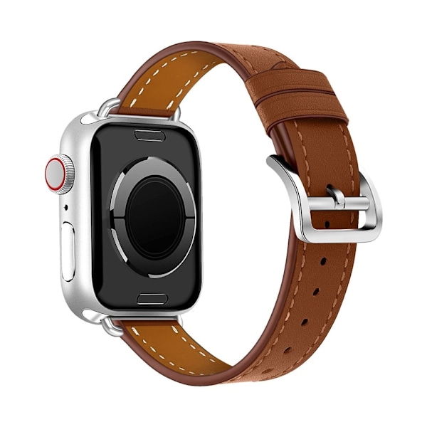 Apple Watch (41mm) klockarmband i äkta läder som andas - Brun Brun
