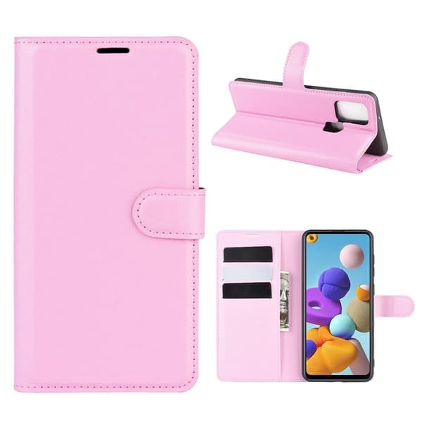 Classic Samsung Galaxy A21s flip etui - Pink Pink