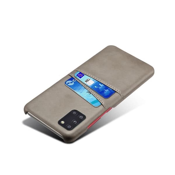 Dual Card kuoret - Samsung Galaxy A31 - Harmaa Silver grey