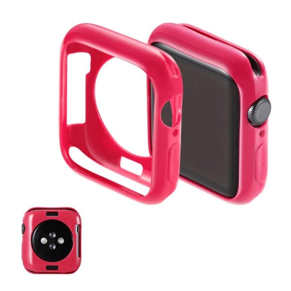 Apple Watch Series 5 40mm simple silikone etui - Rose Pink