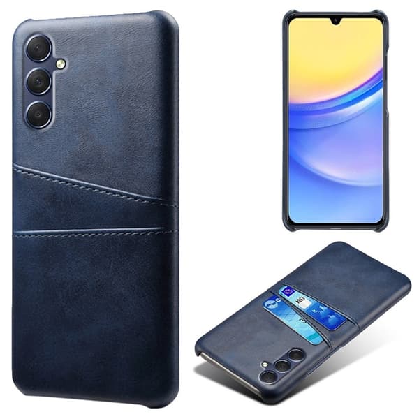 Oppo A15 skal med korthållare - Blå Blå