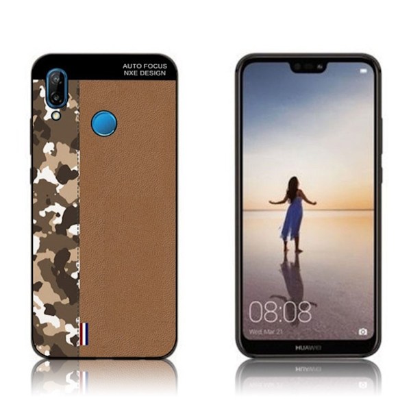 NXE Huawei P20 Lite / Nova 3e TPU mobilskal som skyddar i två olika mönster Brun