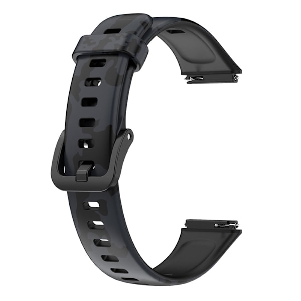 Huawei Band 7 klockarmband med mönstertryck - Kamouflagegrått Silvergrå
