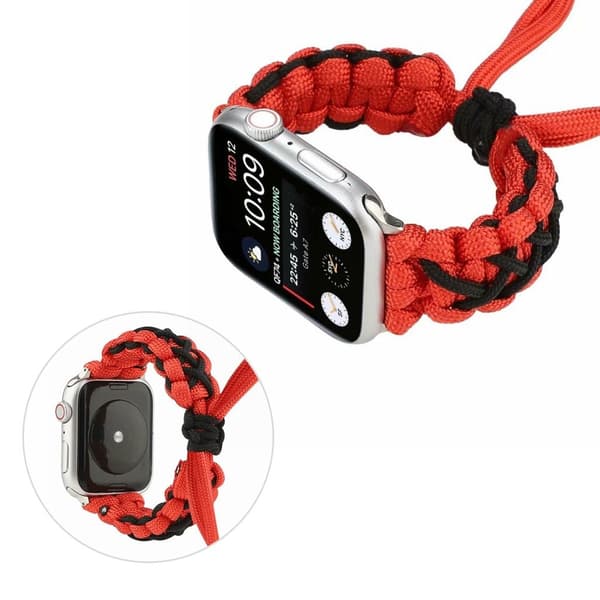 Cool braid style klockarmband för Apple Watch Series 6 / 5 40mm - röd Röd