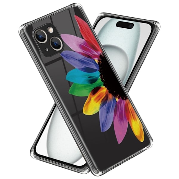 Deco iPhone 15 deksel - Fargerik Blomst Multicolor