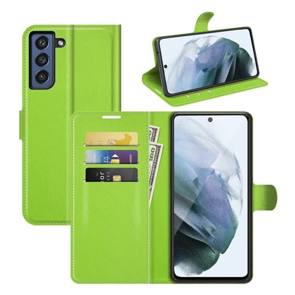 Classic Samsung Galaxy S21 FE Flip etui - Grøn Green
