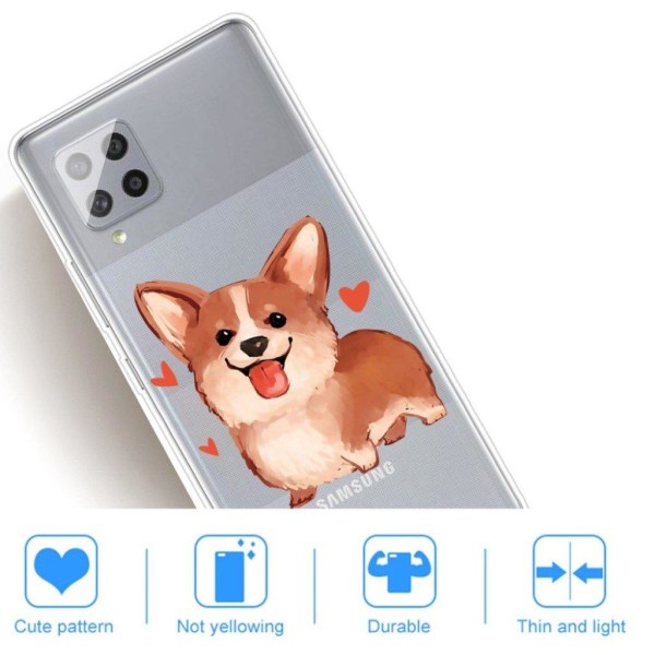 Deco Samsung Galaxy A42 5G etui - hund Brown