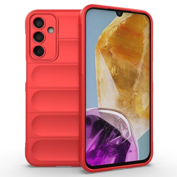 Blødt grebsformet Samsung Galaxy M15 cover - Rød Red
