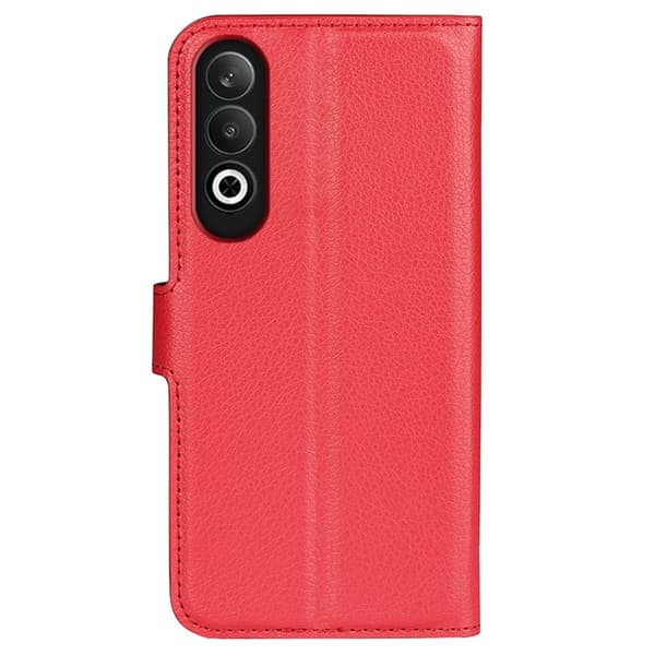 Classic OnePlus Nord CE4 / Oppo K12 flip kuoret - Punainen Red