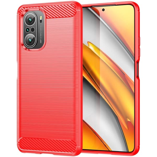 Carbon Flex Etui Xiaomi Mi 11X / 11x Pro / K40 Pro Plus - Rød Red
