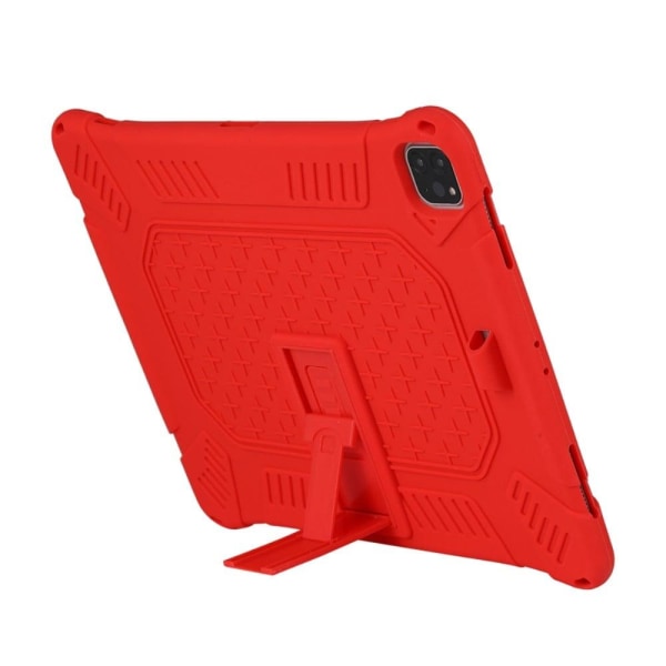 iPad Pro 12.9 (2021) / (2020) / (2018) silicone cover with strap Röd
