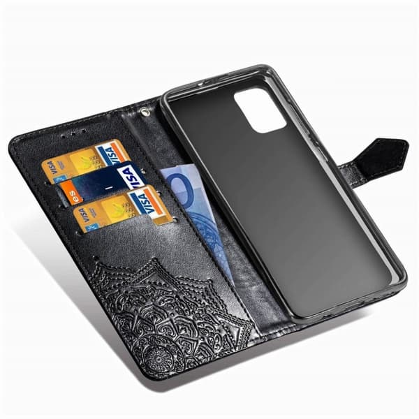 Mandala Samsung Galaxy A71 5G Flippetui - Svart Black