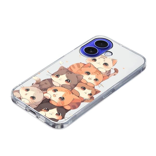 Vibe iPhone 16 deksel - Flere Kattunger Brown