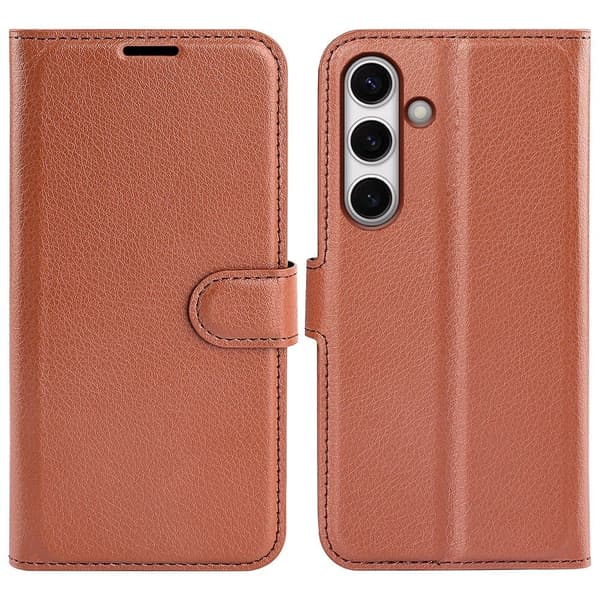 Classic Samsung Galaxy S24 FE flip etui - Brun Brown