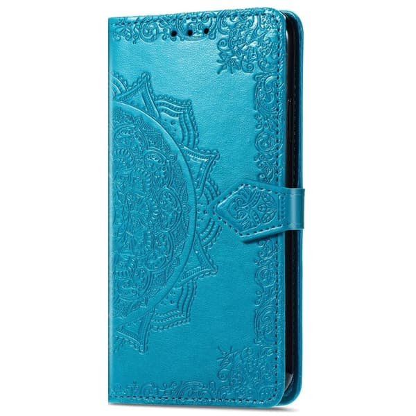 Mandala Nothing CMF Phone 1 etui i lær - Blå Blue
