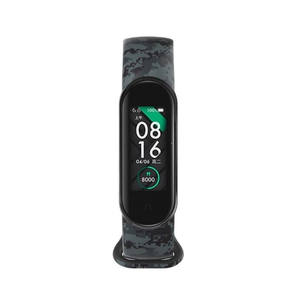 Xiaomi Mi Band 5 urrem med cool mønster - Grøn / Sort Green