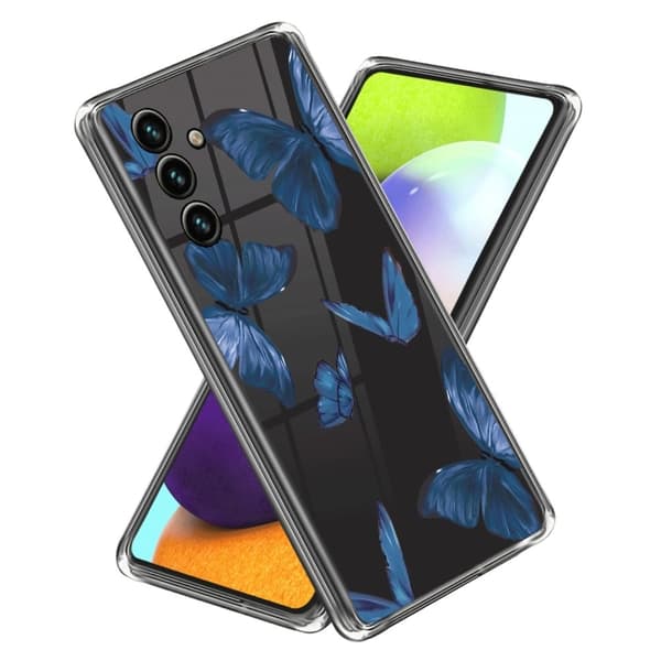 Deco Samsung Galaxy A35 kotelot - Sininen Perhosia Blue