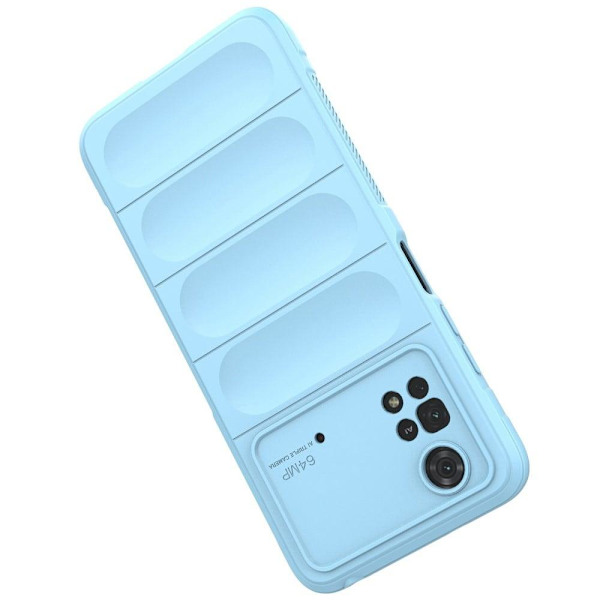 Blødt grebsformet cover til Xiaomi Poco M4 Pro - Blå Blue