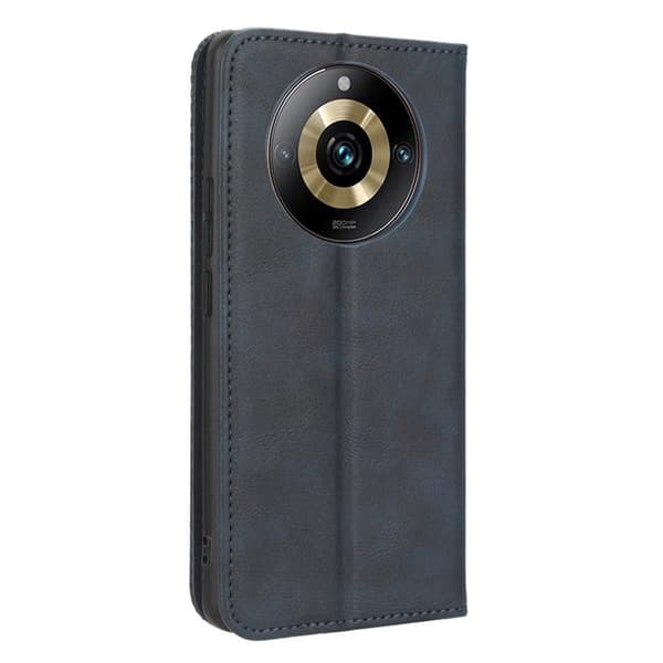 Bofink Vintage läder Realme 11 Pro / Realme 11 Pro Plus fodral - Blå Blå