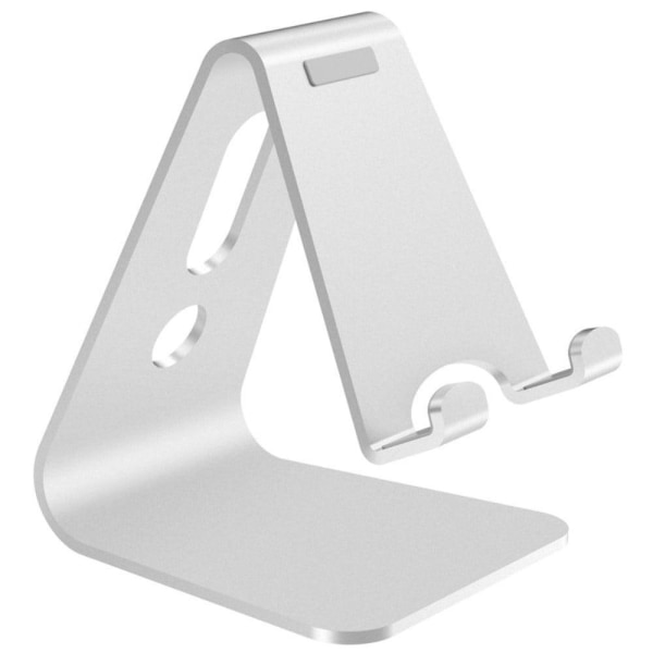Universal aluminum alloy desktop phone stand White