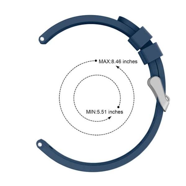 Samsung Galaxy Watch Active Stribe silikone Urrem - Blå Blue