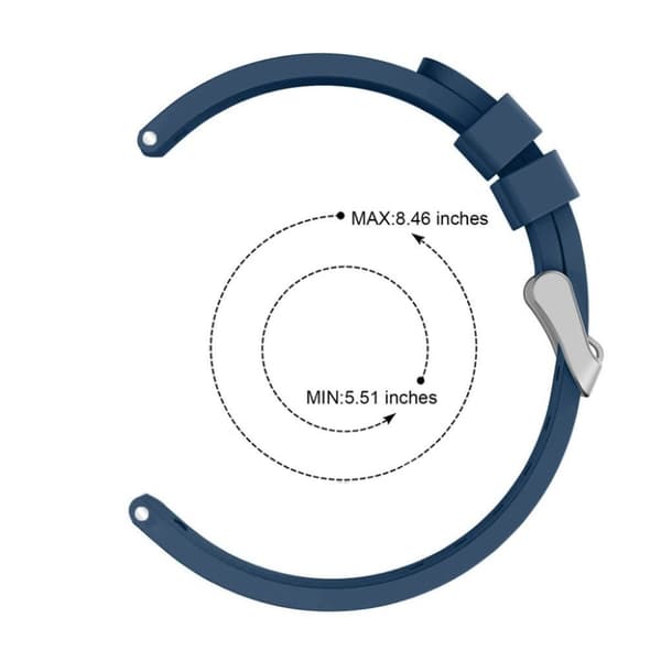 Samsung Galaxy Watch Active Stripe Silikon Klokkereim - Blå Blue