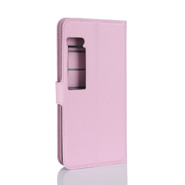 Meizu Pro 7 Vikbart läder fodral - Ljus rosa Rosa