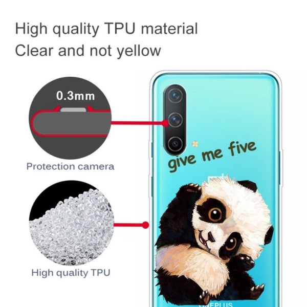 Deco OnePlus Nord CE 5G Suojakotelo - Panda Multicolor