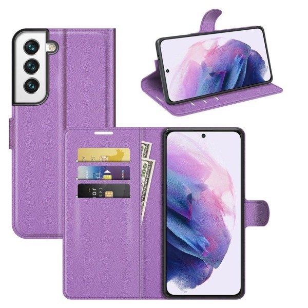 Classic Samsung Galaxy S22 Flip Suojakotelo - Violetti Purple