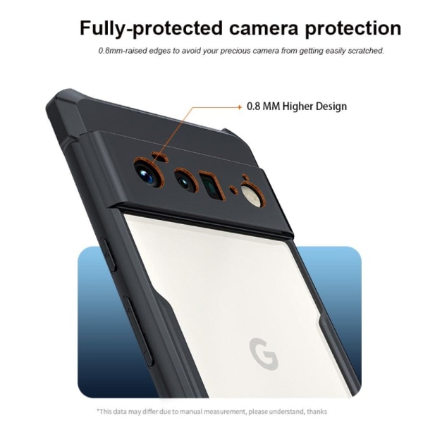 Stødsikkert Google Pixel 6 Pro hybridcover - Sort Black